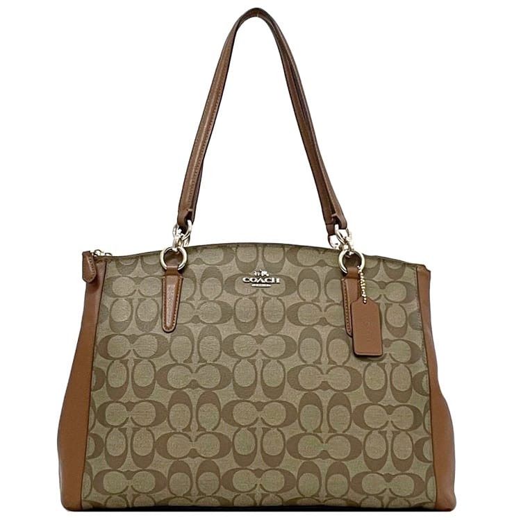 Coach Tote Bag Neutrals Pvc, Women's