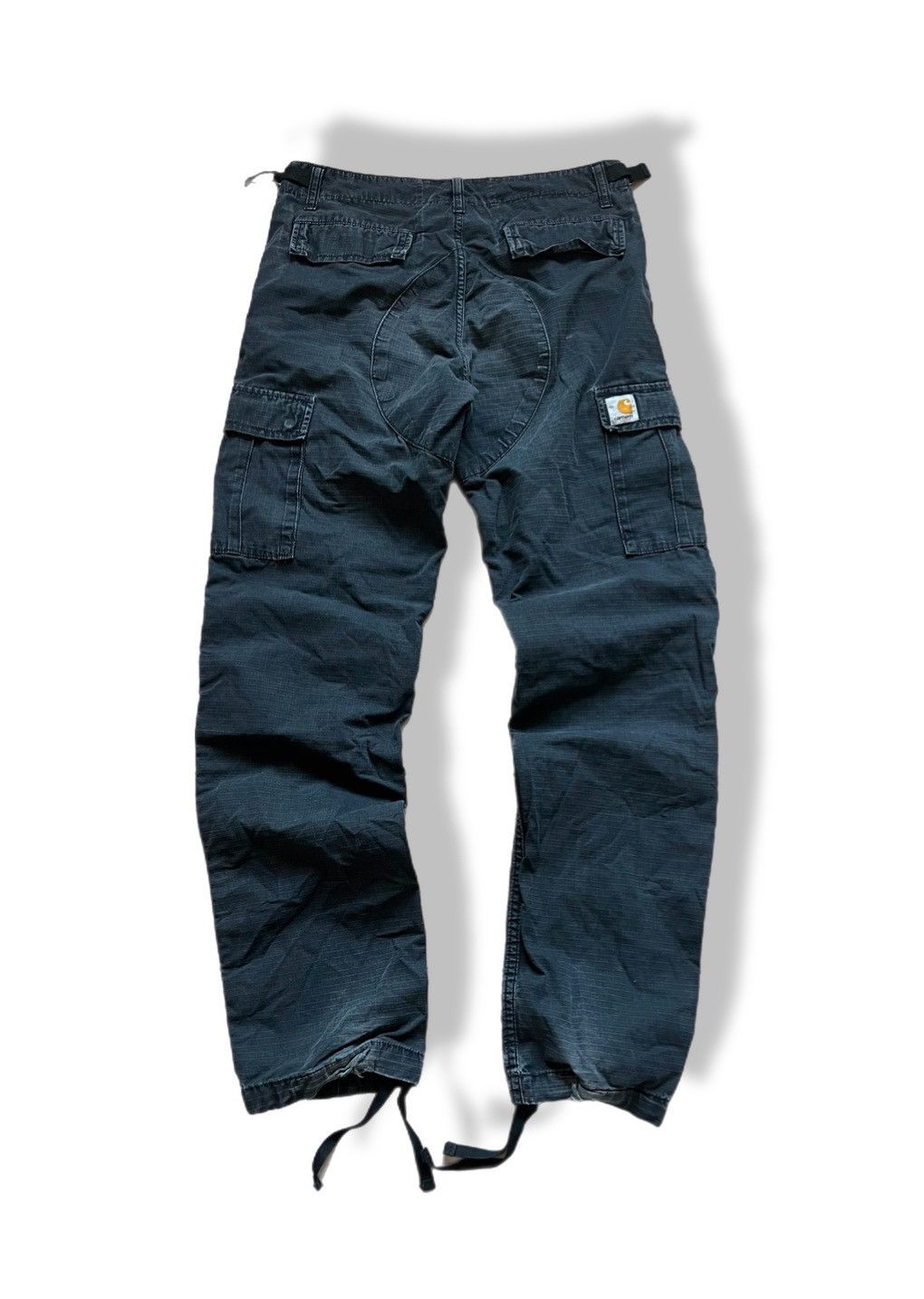 Vintage Carhartt Cargo Gray Distressed Pants Baggy Y2K 29/32