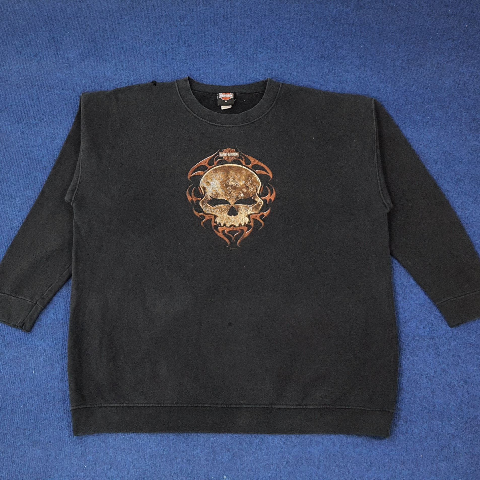 Harley Davidson × Vintage Vintage Harley Davidson Motor Cycles Sweatshirts C221N23 Size US XL / EU 56 / 4 - 1 Thumbnail
