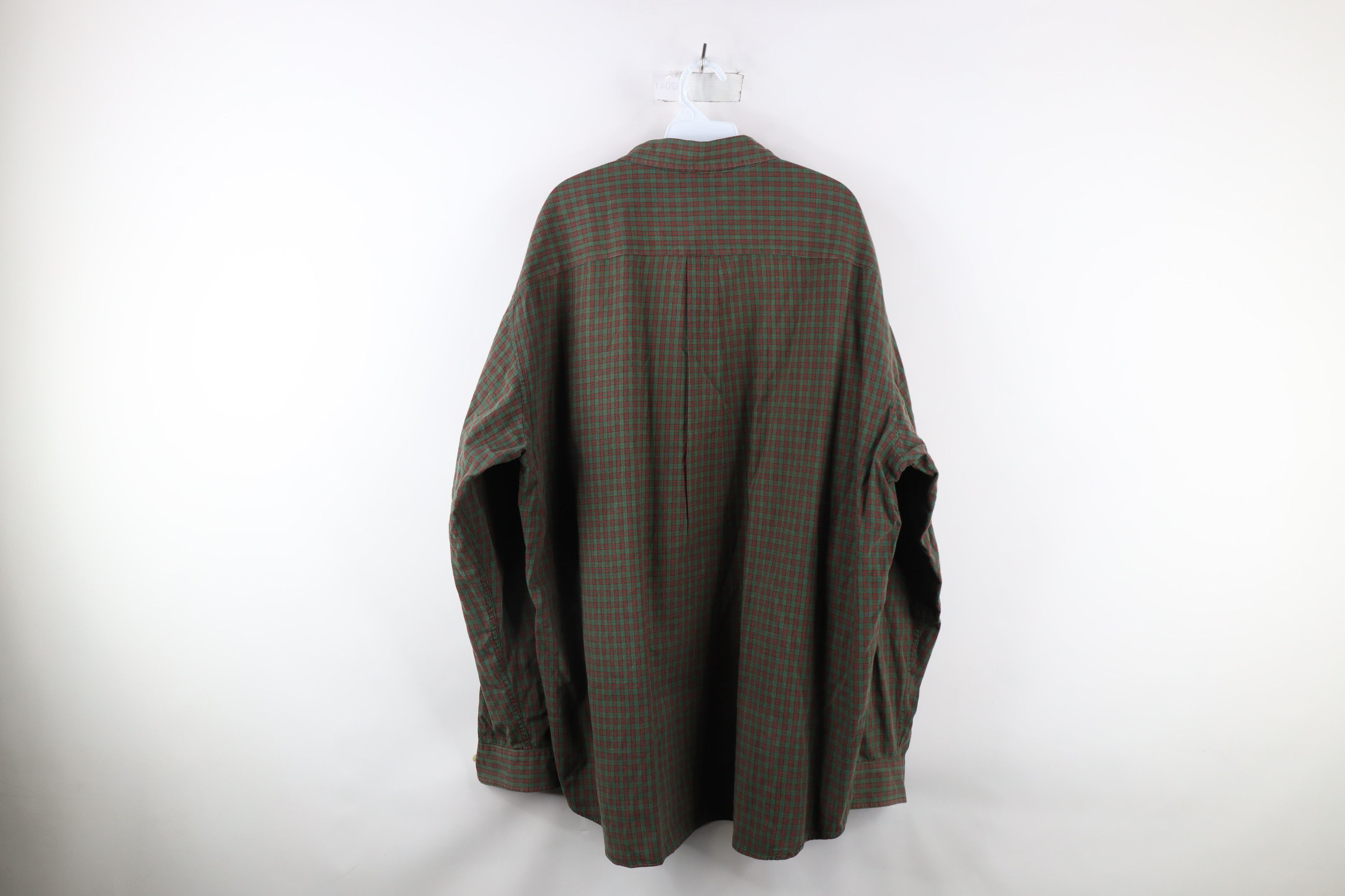 J.Crew × Vintage Vintage 90s J Crew Out Collared Button Down Shirt Plaid Size US XXL / EU 58 / 5 - 7 Thumbnail