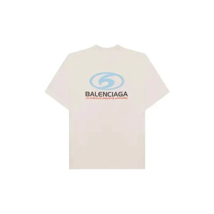 Balenciaga o1la1rc1a0226 Surfer T-Shirt Medium Fit In Ecru/Light Blue Size US S / EU 44-46 / 1 - 2 Thumbnail