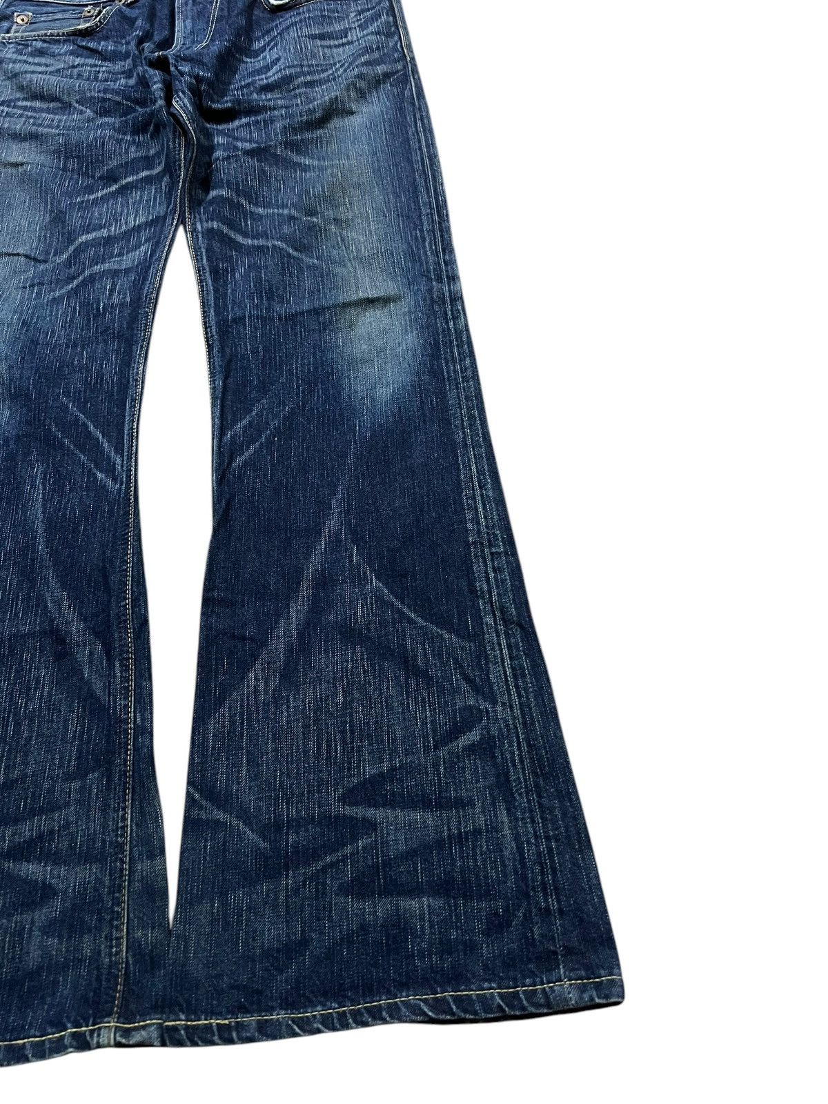 Edwin × If Six Was Nine × Japanese Brand 💥FLARE💥VINTAGE EDWIN 503 BLUE TRIP JEANS Size US 34 / EU 50 - 4 Thumbnail