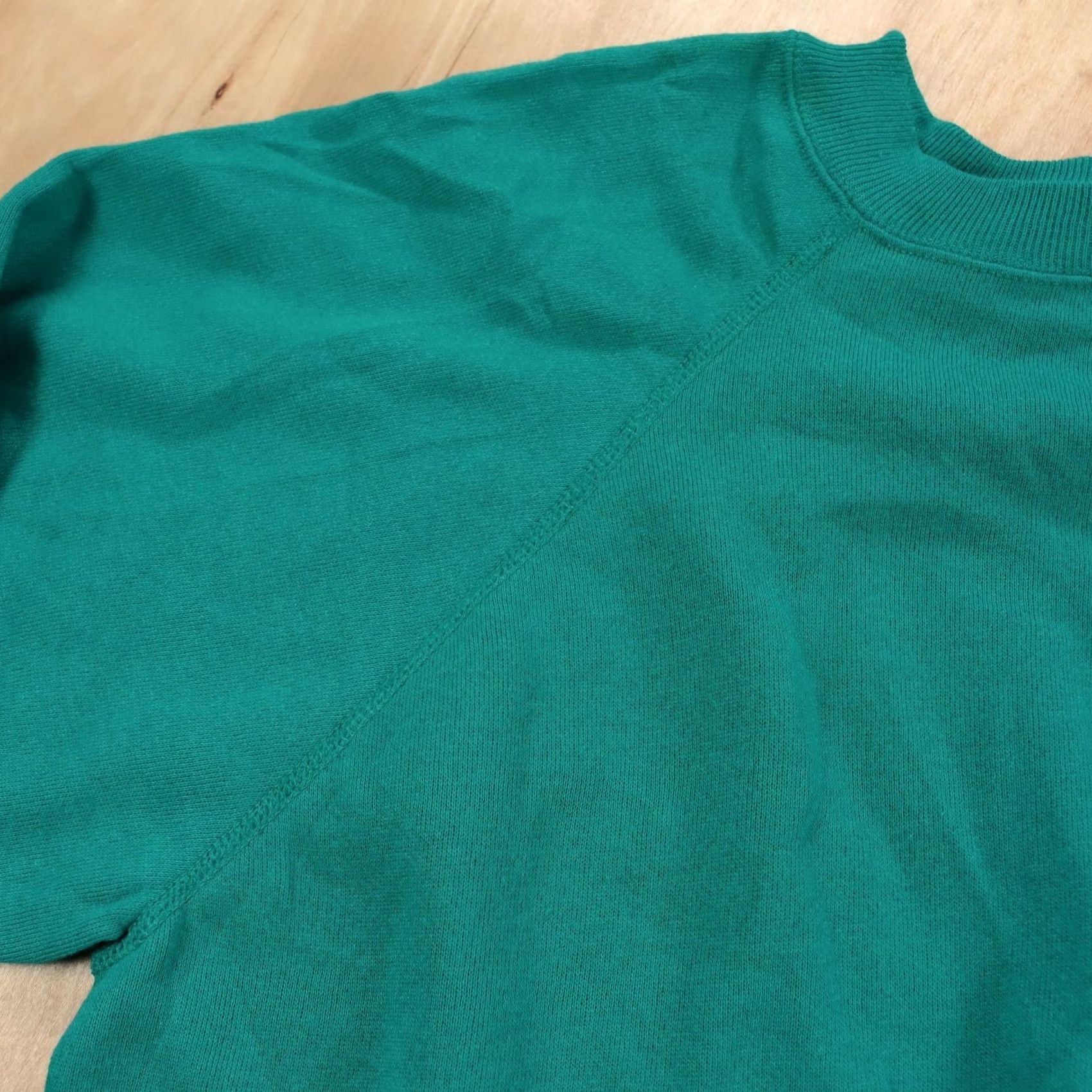 Hanes VINTAGE HANES USA MADE sweatshirt XL teal turquoise 80s 90s Mens Size US XL / EU 56 / 4 - 3 Thumbnail