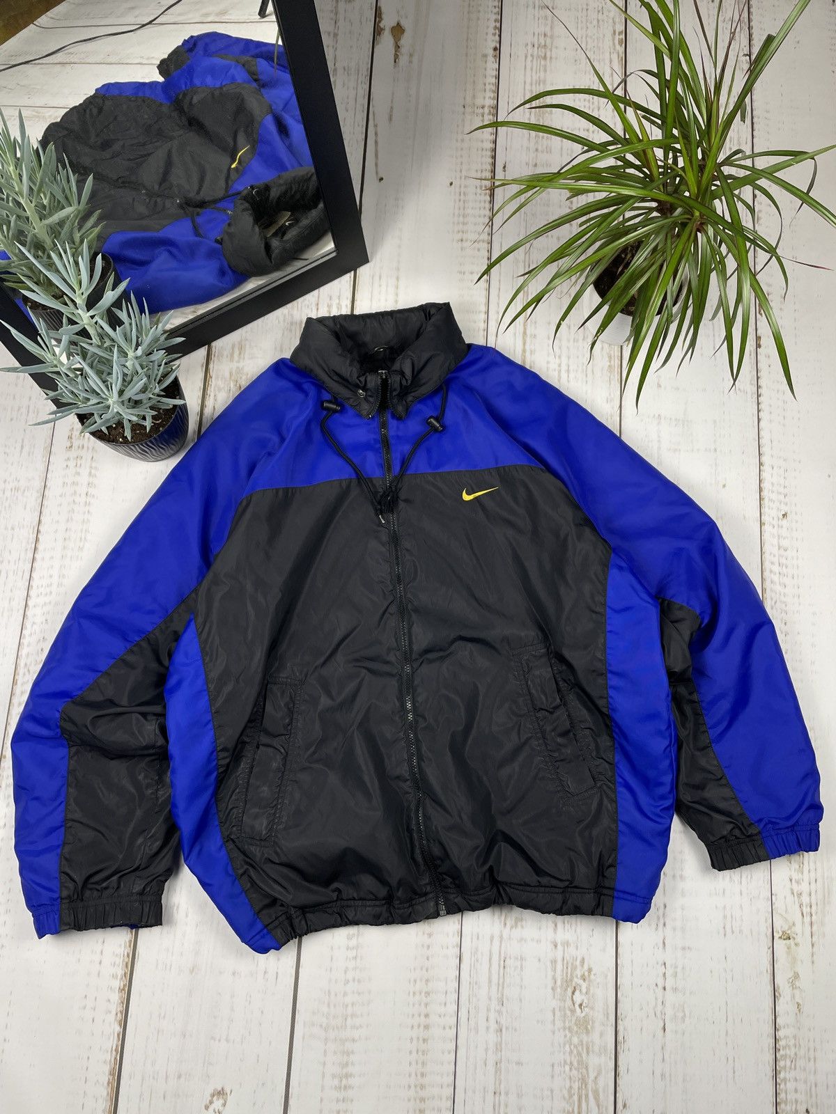 Nike × Vintage Vintage Nike Jacket Big Swoosh 90s Y2K Size US XL / EU 56 / 4 - 3 Thumbnail
