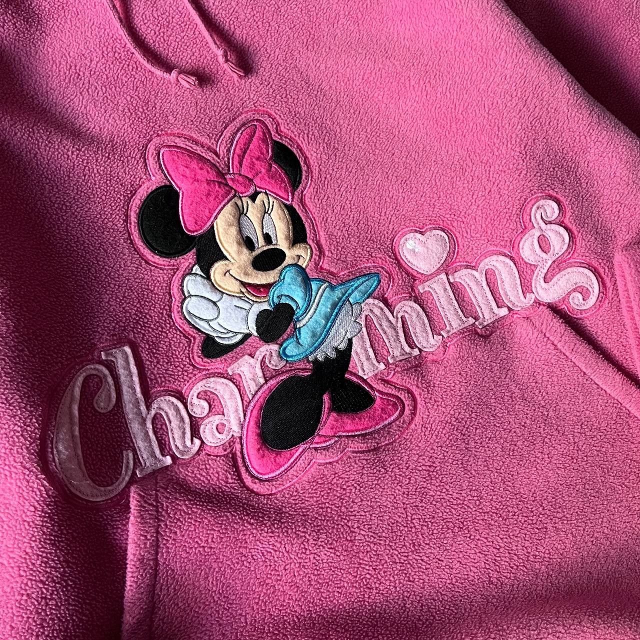Disney × Vintage Disneyland Resort Paris Mickey Mouse Big Logo Fleece Hoodie Size M / US 6-8 / IT 42-44 - 4 Thumbnail