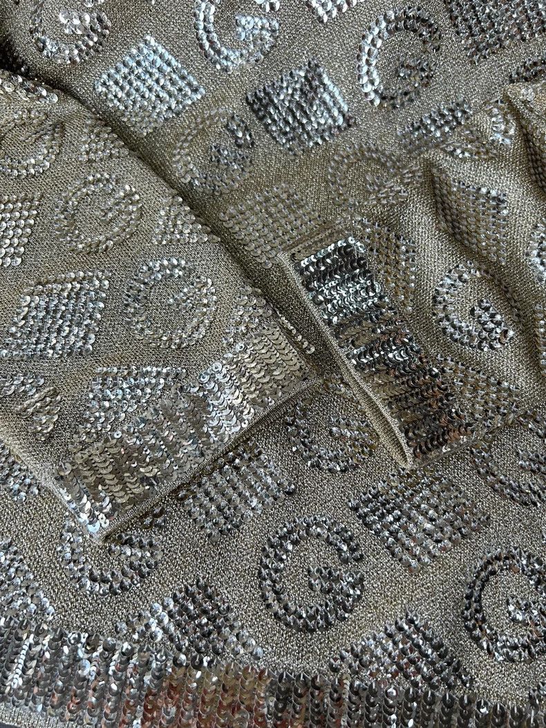Gucci Gucci Glittering gold sequin letter long-sleeved knitted T Size US L / EU 52-54 / 3 - 6 Thumbnail