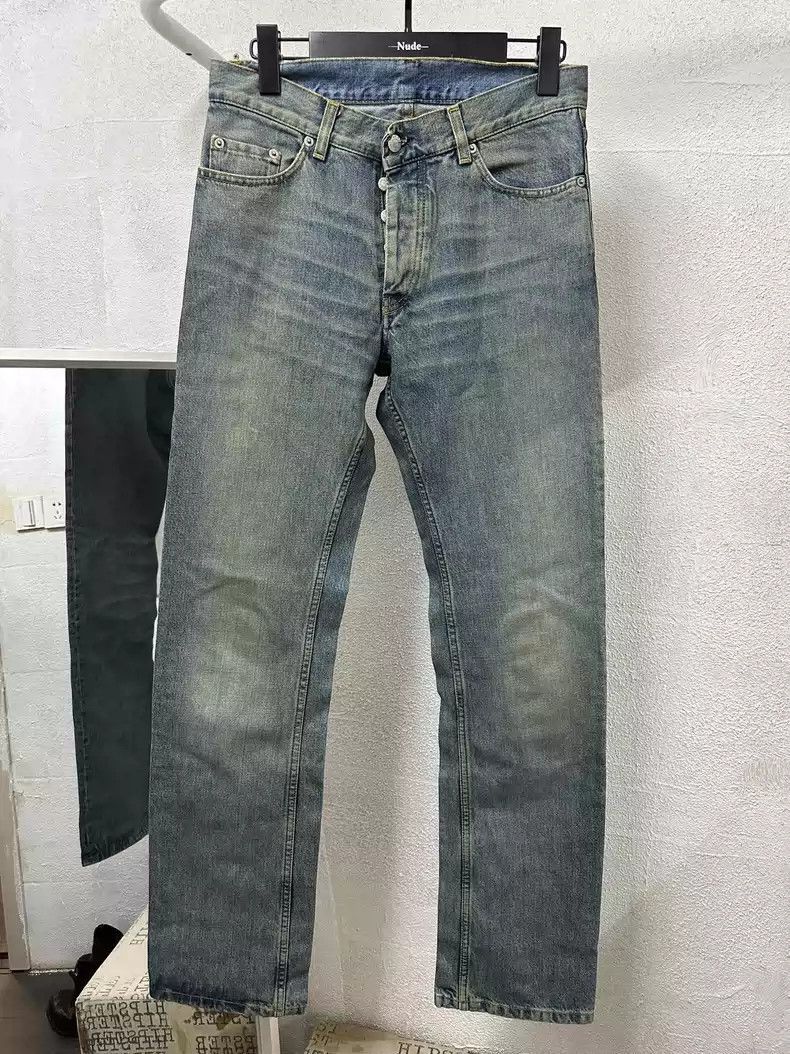 Helmut Lang Helmut Lang Mud dyed washed jeans-2507