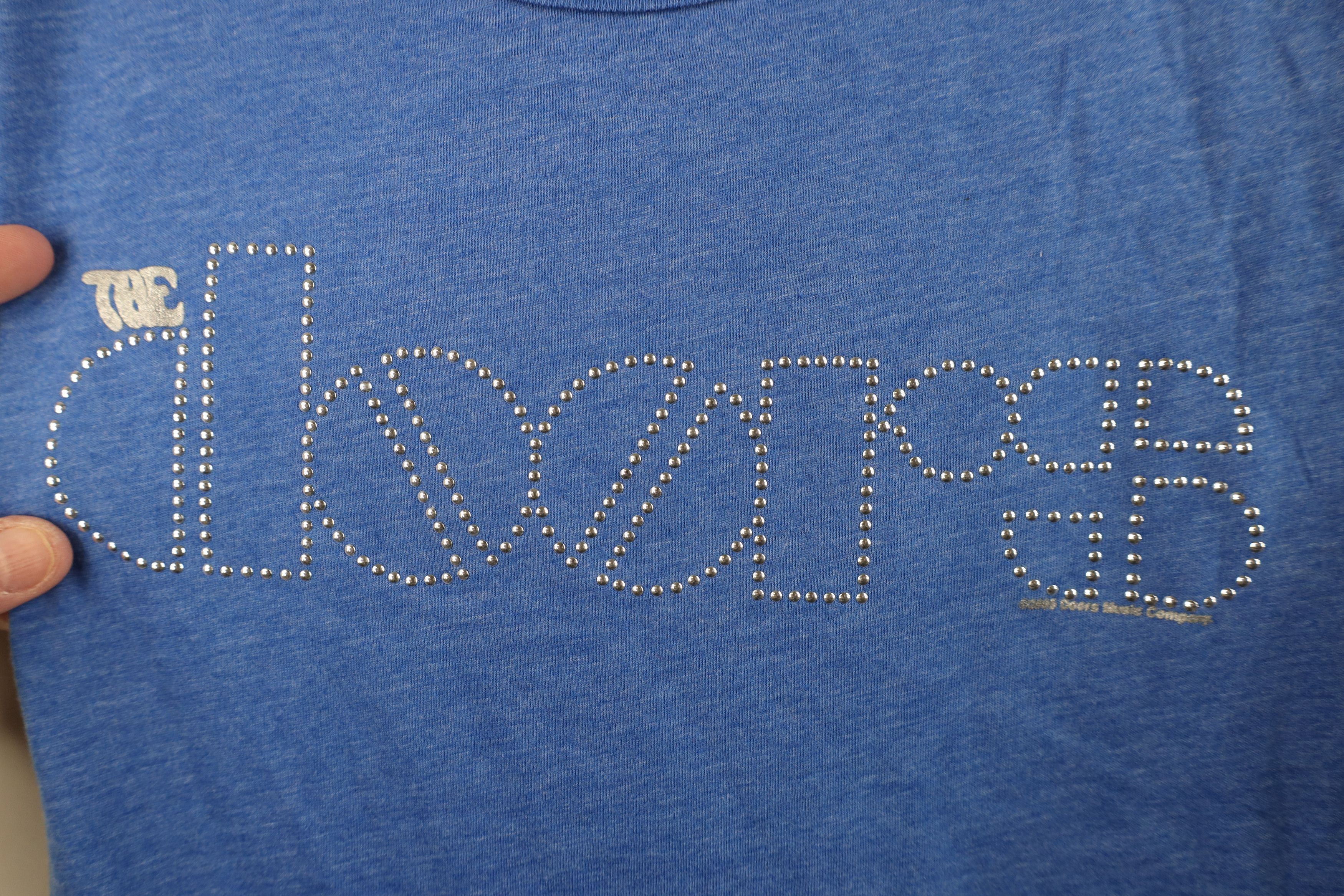 Vintage Vintage Y2K 2005 The Doors Band Cropped T-Shirt Blue USA Size L / US 10 / IT 46 - 4 Thumbnail