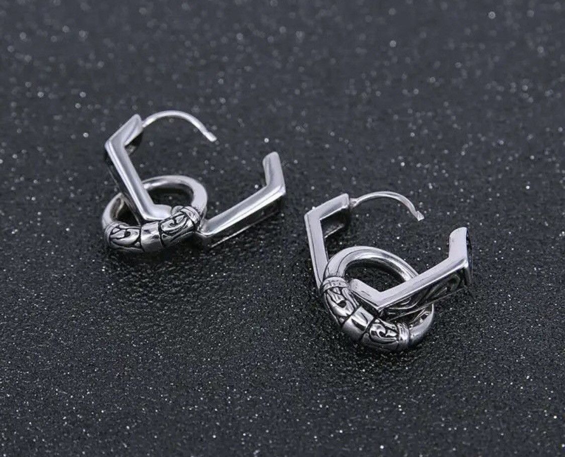 Jewelry Metal Geometric Drop Earrings Size ONE SIZE - 3 Thumbnail