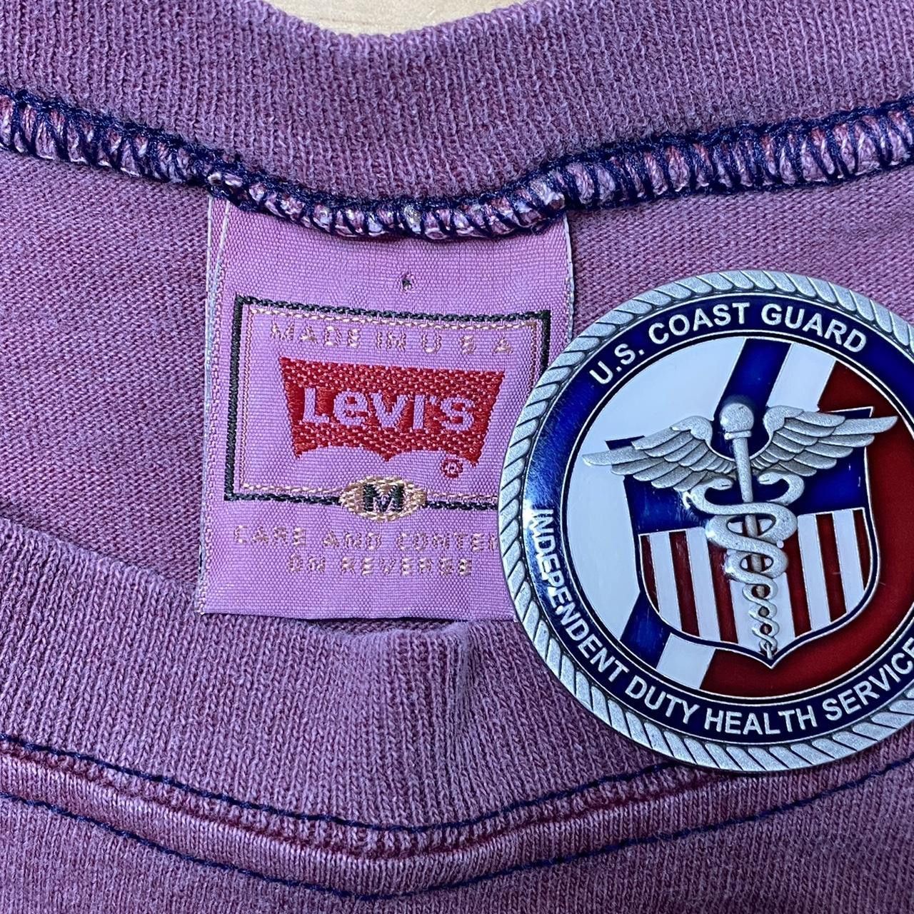 Levi's Vintage Levi's Faded Purple Tee Size Medium Size US M / EU 48-50 / 2 - 3 Thumbnail