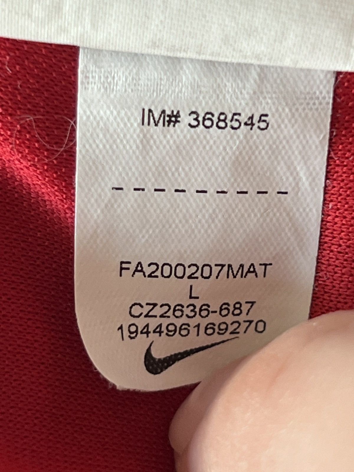 Nike 2020/21 Nike Liverpool FC Home Soccer Jersey Men’s Red Sz L Size US L / EU 52-54 / 3 - 9 Thumbnail