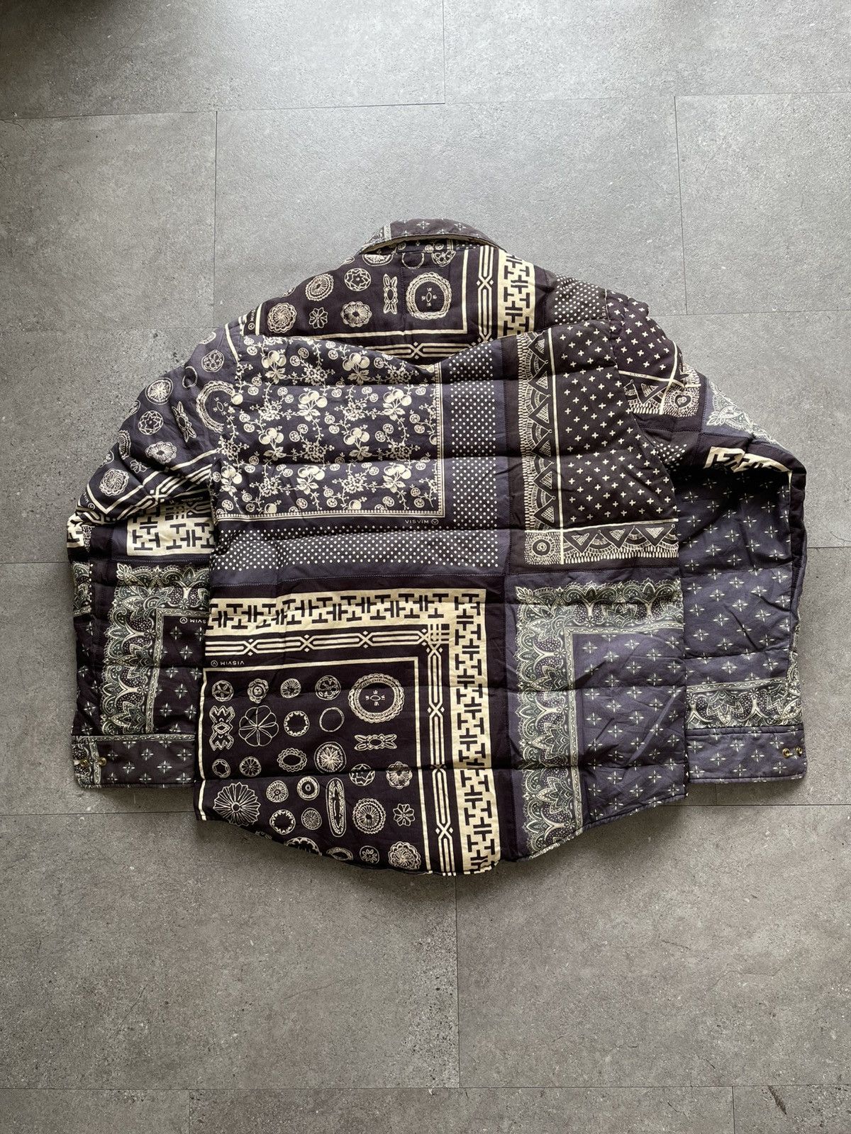 Visvim Visvim ICT Kerchief Down jacket bandana black FW19 Size US XL / EU 56 / 4 - 10 Thumbnail