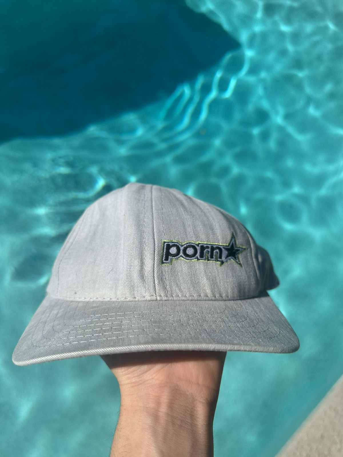 image of Vintage Porn Star Hat 90's Grail Pornstar in Grey, Men's