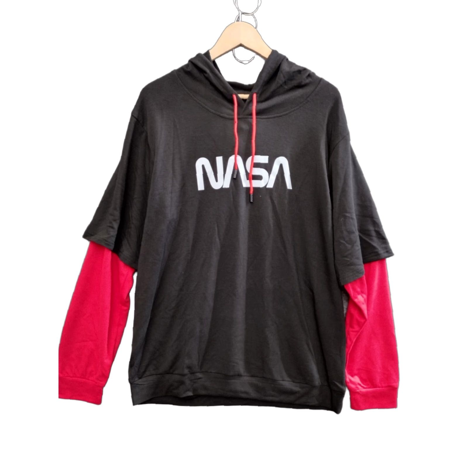 NASA NASA Unbranded Logo Hoodie Sweatshirt Black/Red Size L Mens Size US L / EU 52-54 / 3 - 1 Thumbnail