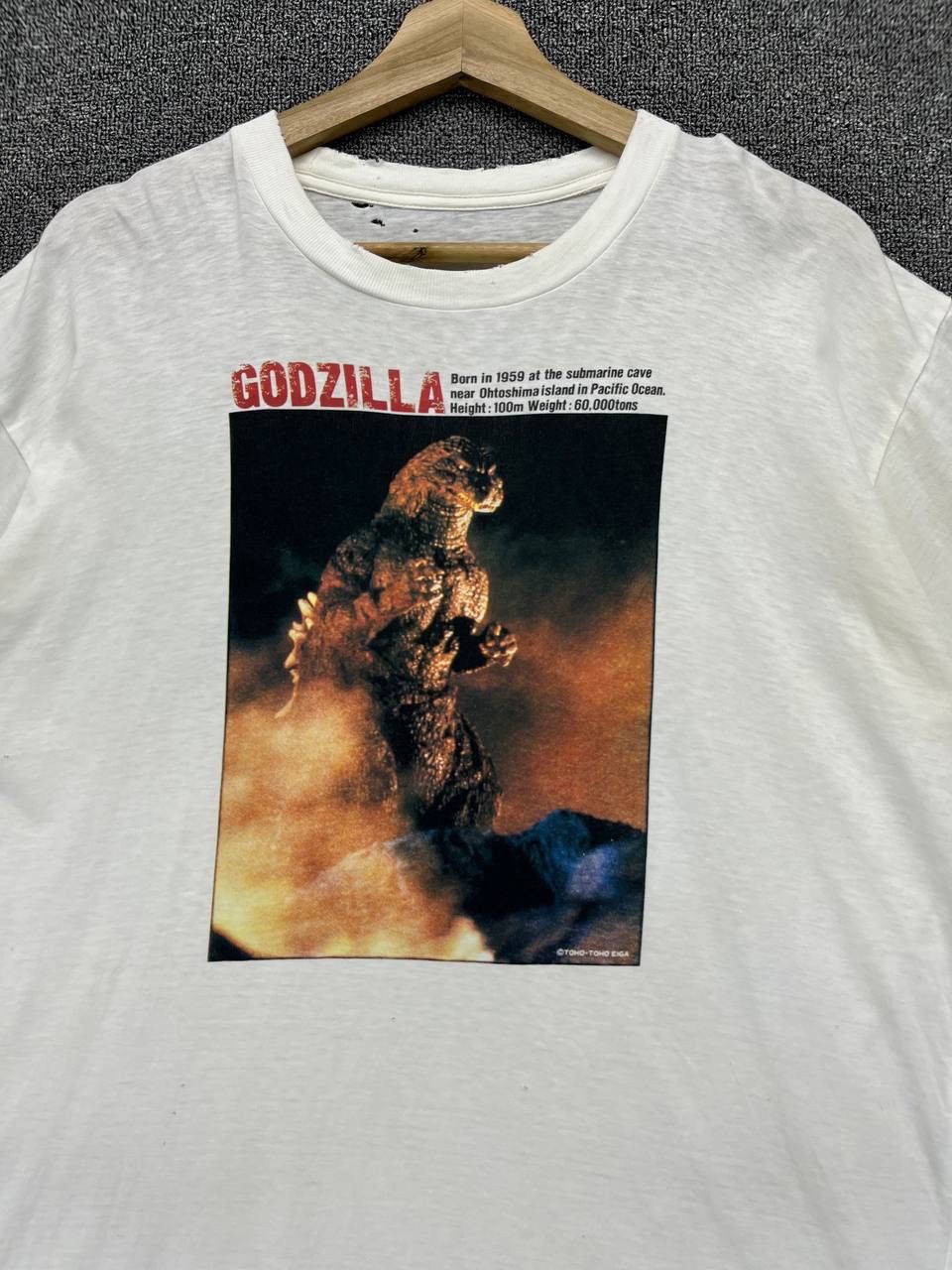 Japanese Brand × Vintage Vintage 90s Godzilla Movie T Shirt Size US L / EU 52-54 / 3 - 5 Thumbnail
