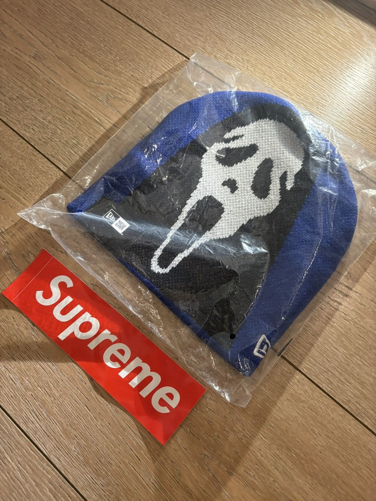 New Era × Supreme Supreme x New Era® Ghostface® Beanie - Blue Size ONE SIZE - 3 Thumbnail