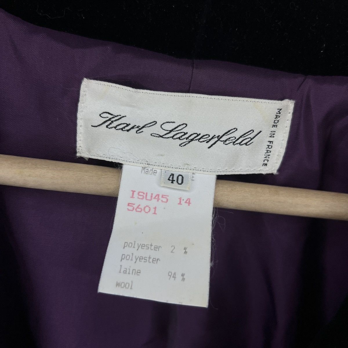 Karl Lagerfeld Karl Lagerfeld wool double breasted vintage jacket blazer Size M / US 6-8 / IT 42-44 - 6 Thumbnail