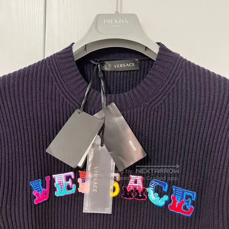Versace Versace Knit Pullover with Embroidery . Size US S / EU 44-46 / 1 - 3 Thumbnail