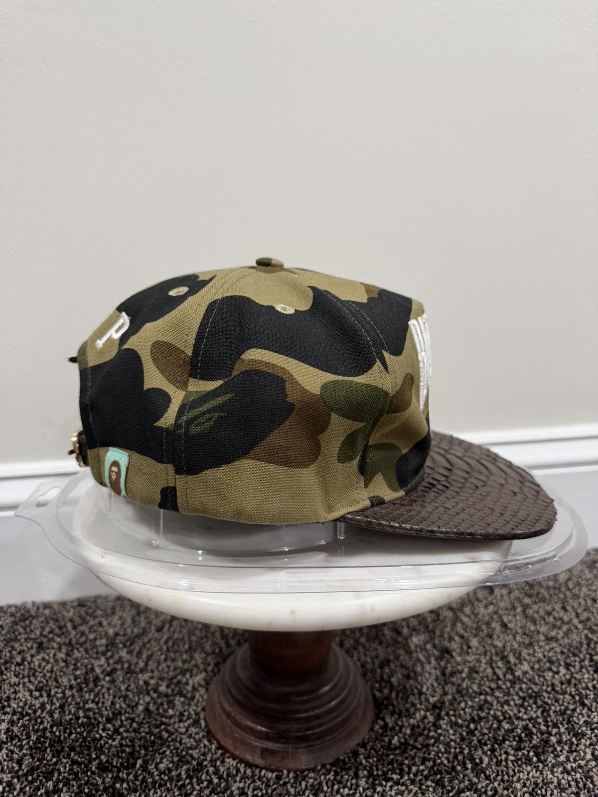 Just Don Just Don x Bape RSVP 2015 OG Green Camo Brown Snakeskin Hat Size ONE SIZE - 2 Thumbnail