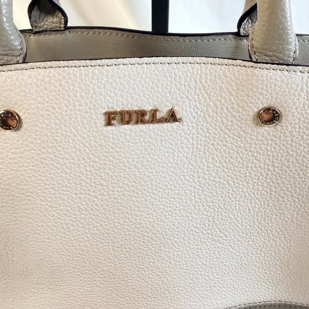 Furla Furla Satchel - Dove Grey/White - NEW w/ Dust Bag & COA Size ONE SIZE - 3 Thumbnail