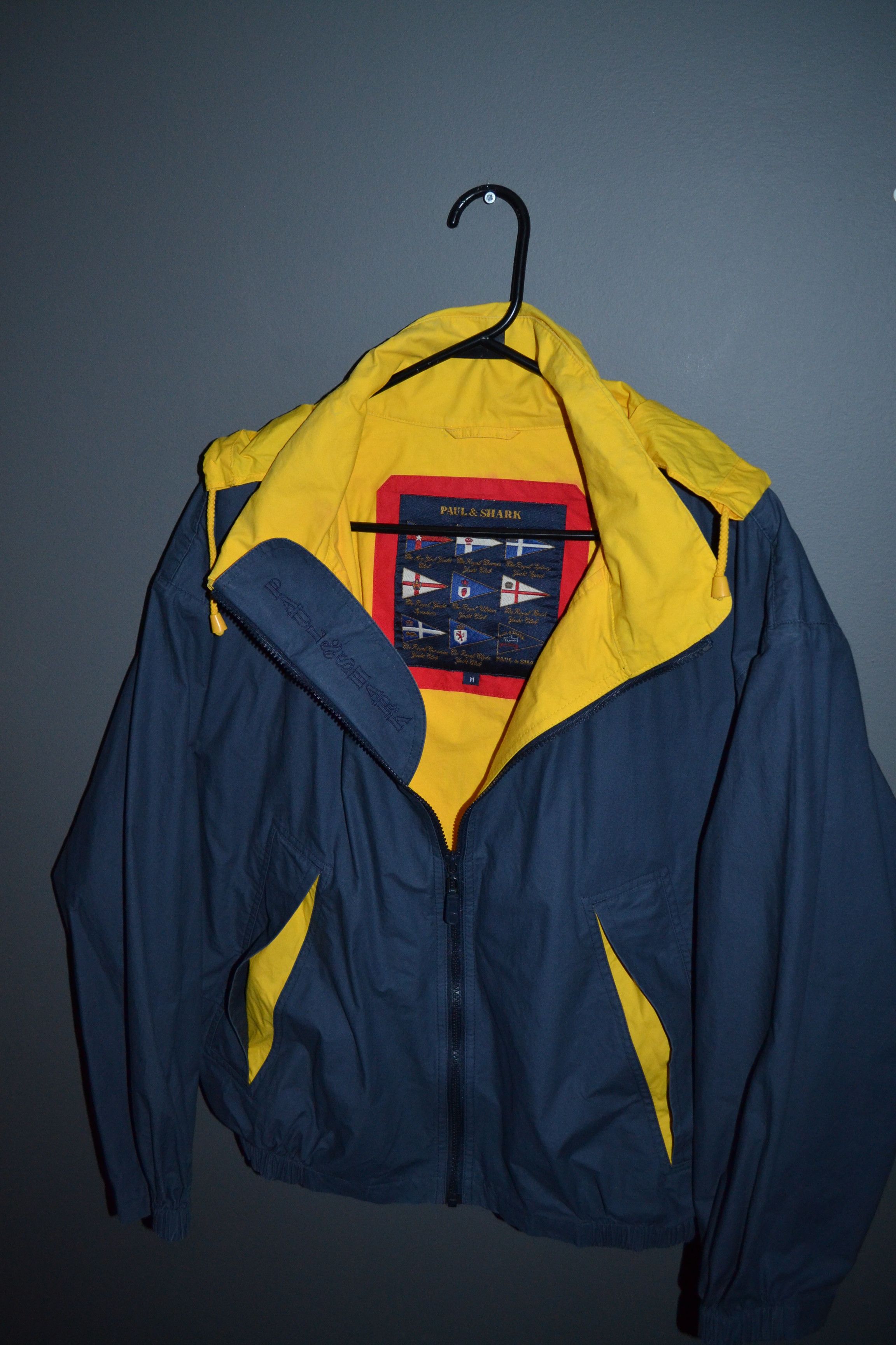 Paul & Shark × Vintage Paul & Shark M Vintage Yachting Jacket Blue Yellow Bretagne Size US M / EU 48-50 / 2 - 1 Thumbnail