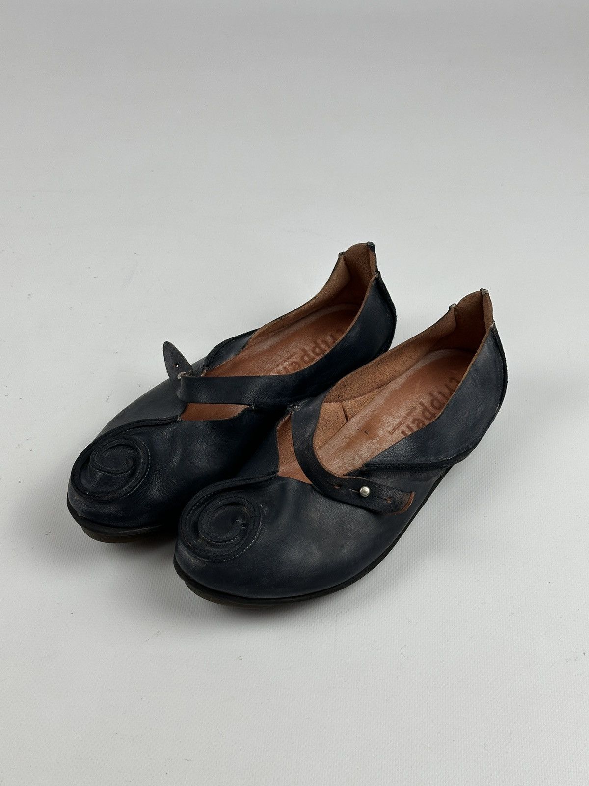 Trippen Trippen Leather Navy Flats Size US 10 / IT 40 - 1 Thumbnail