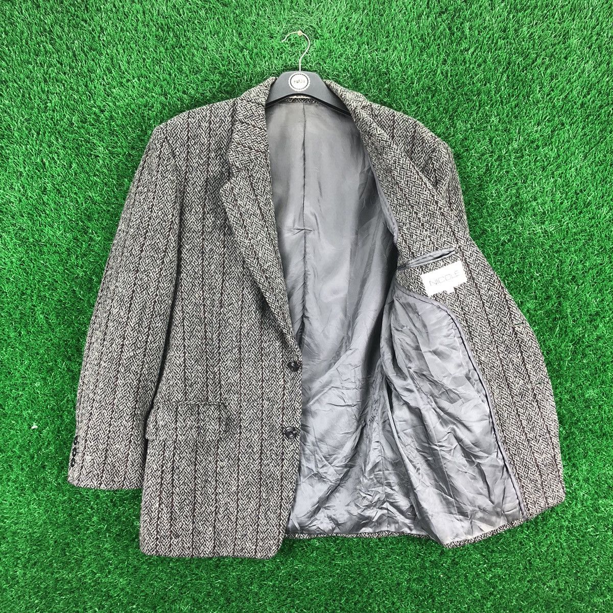 Japanese Brand Vintage 80's Wool Striped Blazer Flap Pocket by Nicole Size US L / EU 52-54 / 3 - 8 Thumbnail