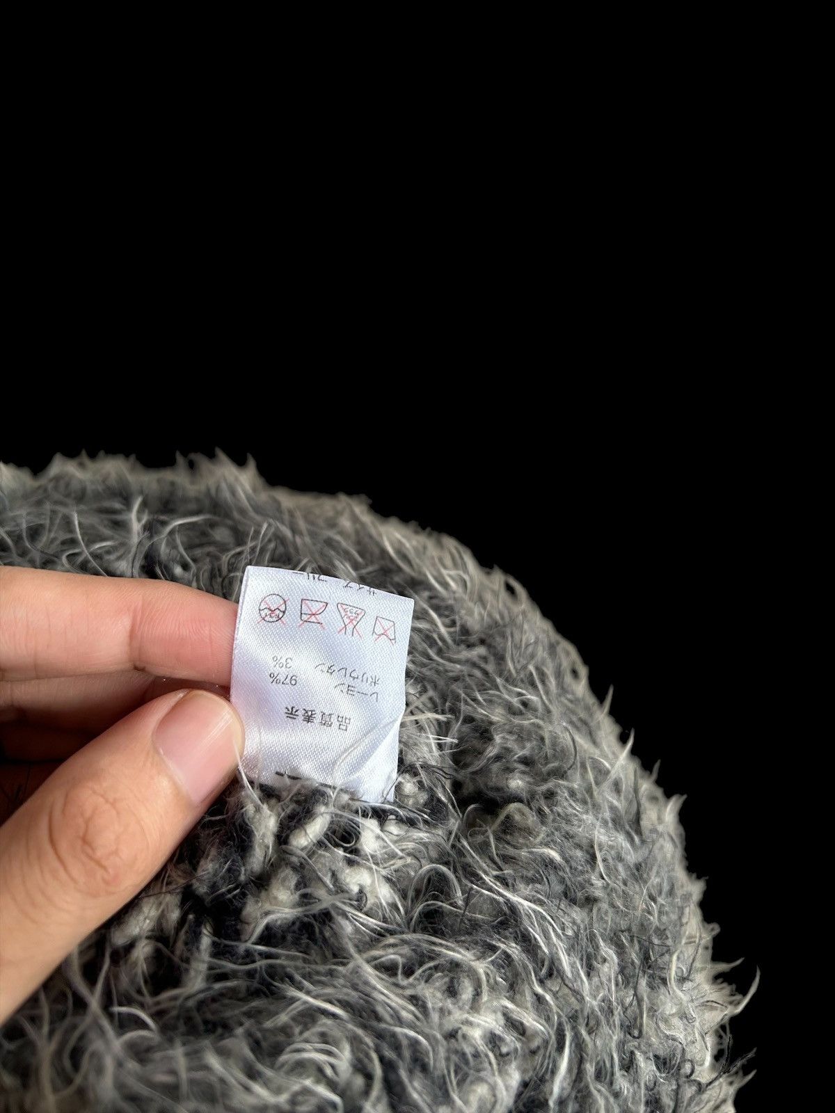 14th Addiction × Hysteric Glamour × Japanese Brand Punk Bondage Style Mohawk Mohair fur Beanie Hats RaRe 🎌☠️☠️ Size ONE SIZE - 5 Thumbnail