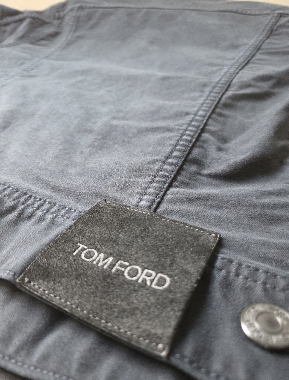 Tom Ford Tom Ford Moleskin Jacket Navy Blue Medium Size US M / EU 48-50 / 2 - 5 Thumbnail
