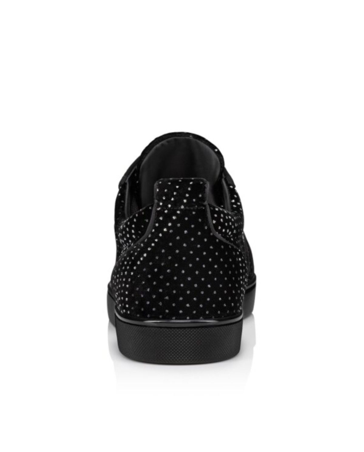Christian Louboutin o1bcso1str1024 Louis Junio Orlato Flat in Black/Silver Size US 11.5 / EU 44-45 - 3 Thumbnail