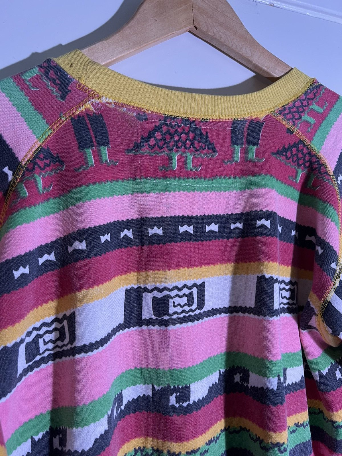 Vintage 90’s 2000’s Y2K Vintage Abstract Pattern Retro Sweatshirt Size US S / EU 44-46 / 1 - 8 Thumbnail