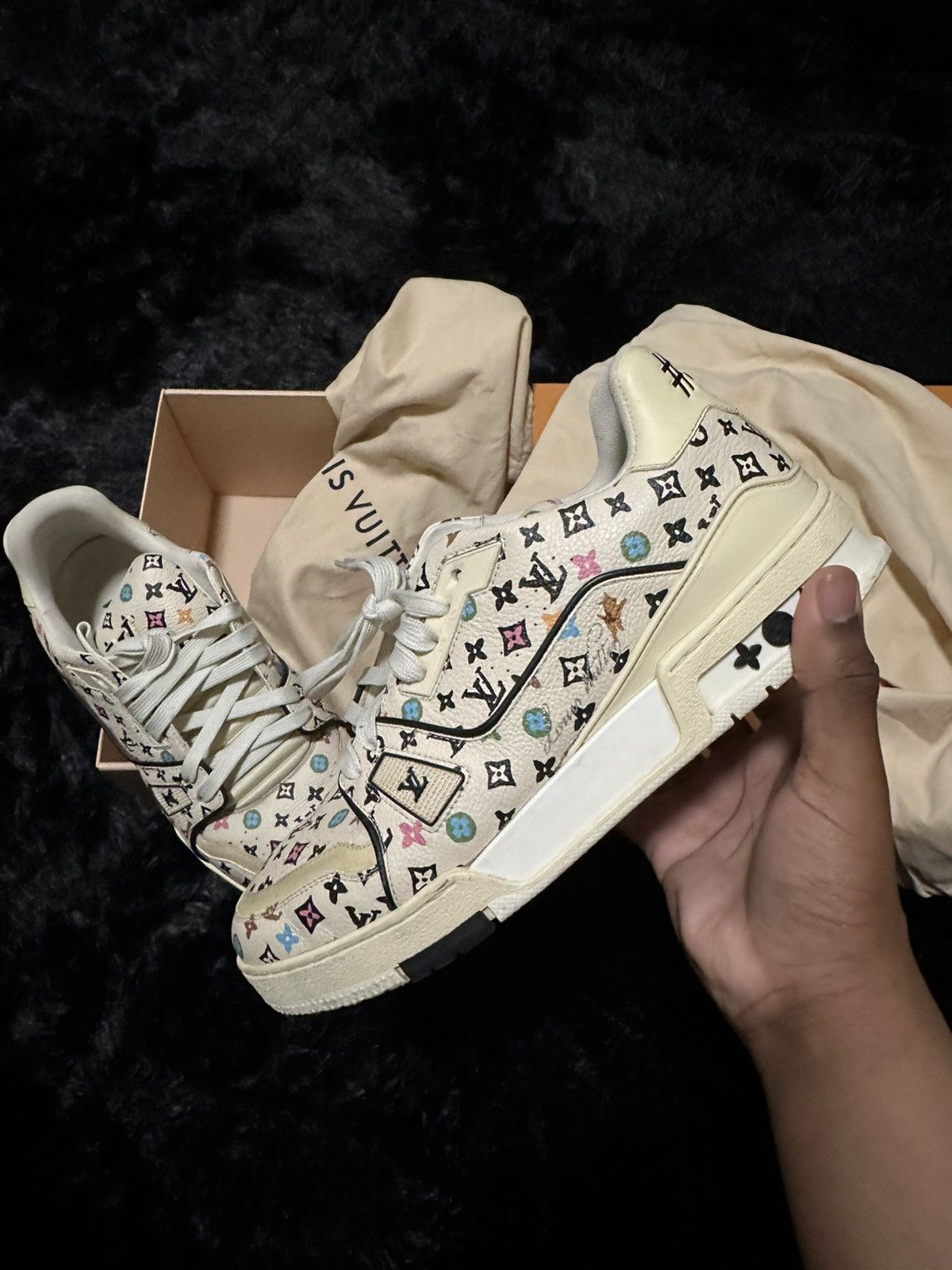 Louis Vuitton Louis Vuitton x Nigo Bleu Trainers | Grailed