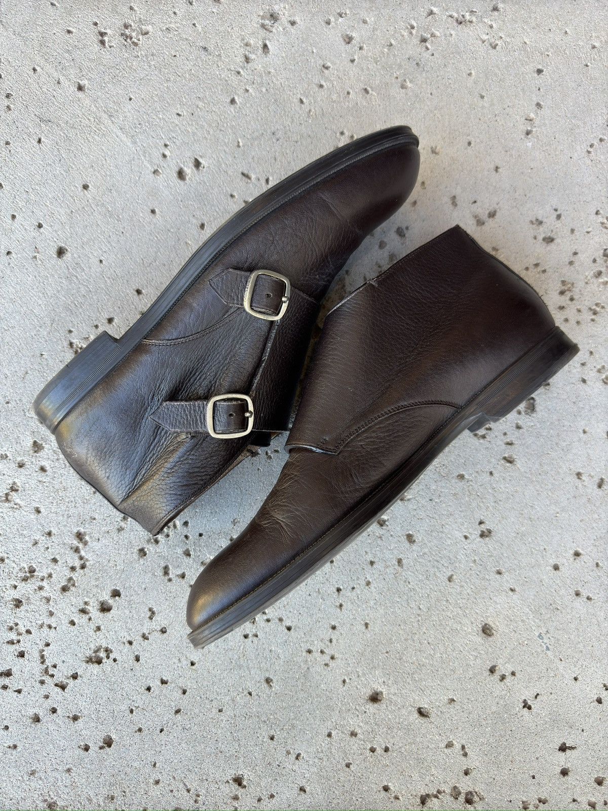 Jimmy Choo Jimmy Choo Double Monk Strap Leather Boots Size US 11 / EU 44 - 3 Thumbnail