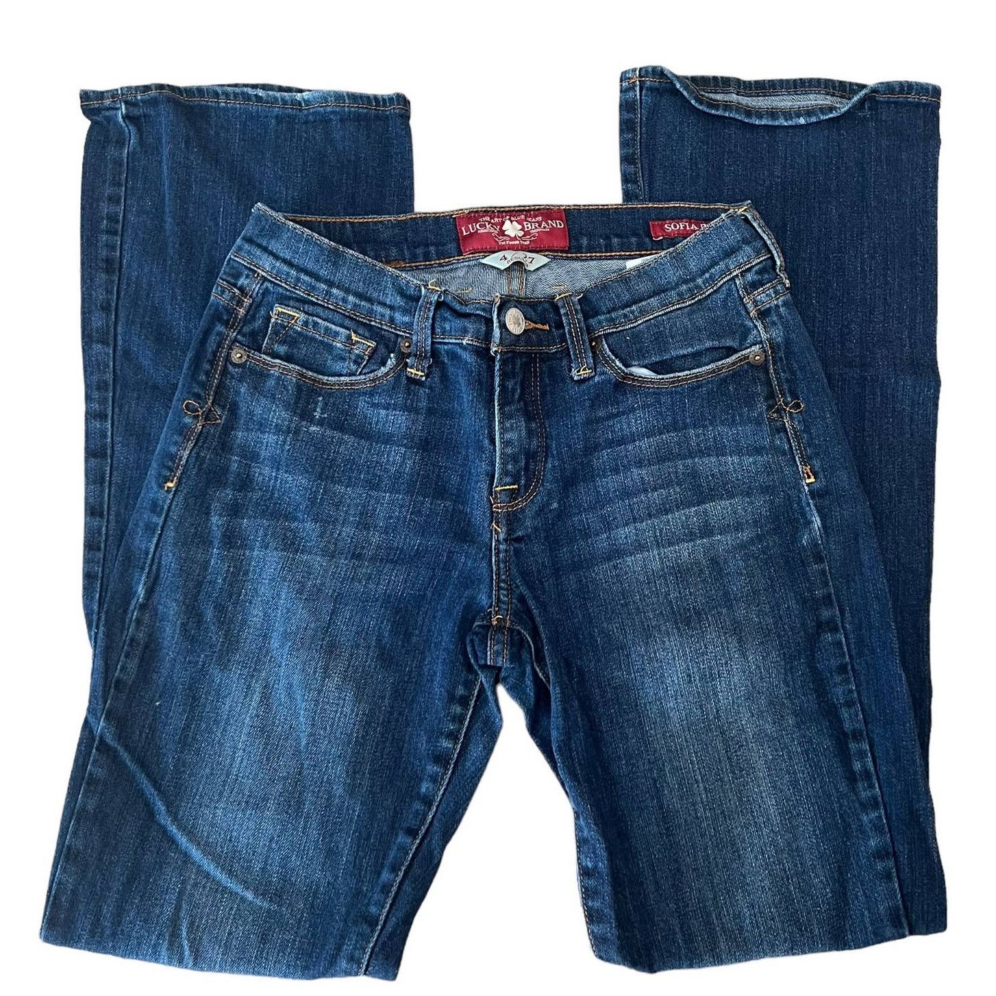 Lucky Brand Lucky Brand Sofia Dark Rinse Boot Cut Jeans Size 4 27 Size 27" / US 4 / IT 40 - 2 Thumbnail