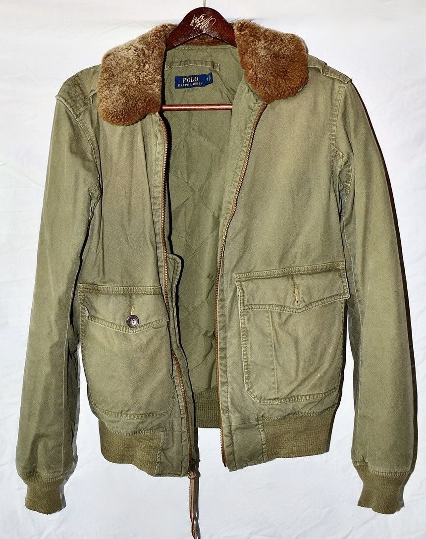 Polo Ralph Lauren Polo Ralph Lauren Military Bomber Lamb Fur Collar Down Size US S / EU 44-46 / 1 - 3 Thumbnail