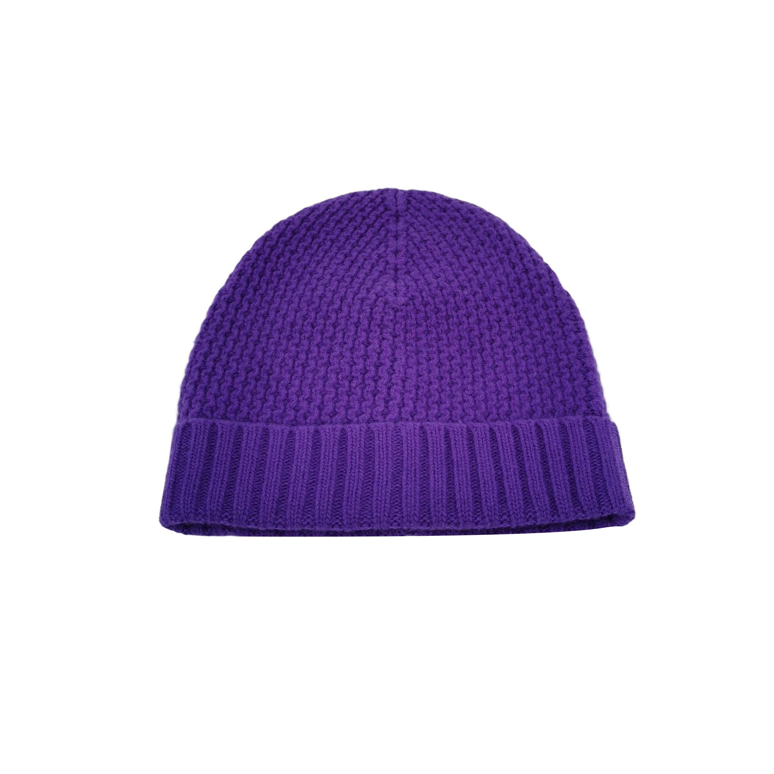 Prada Prada Purple Knit Beanie One Size Size ONE SIZE - 1 Thumbnail