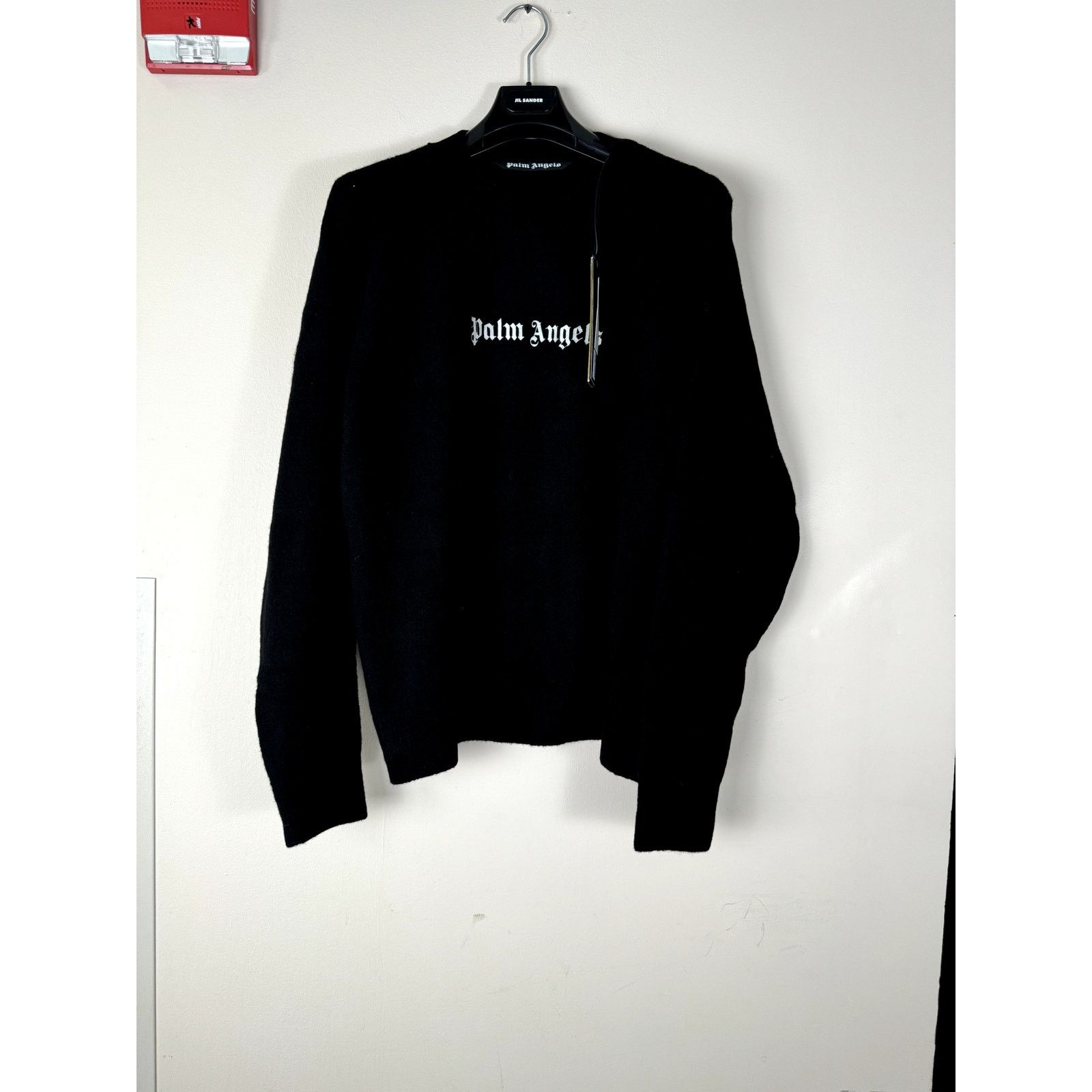 Palm Angels o1rshd1 Classic Logo Sweater in Black/White Size US XL / EU 56 / 4 - 2 Thumbnail