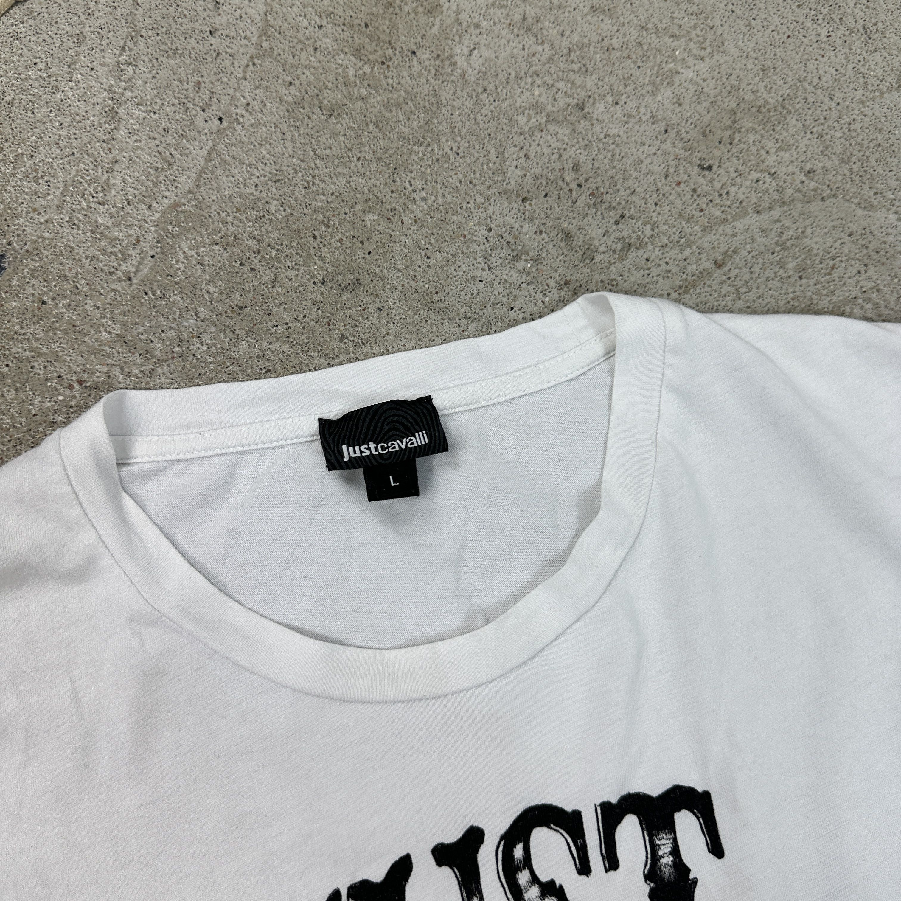 Just Cavalli × Vintage Vintage Y2K Avat Garde Just Cavalli T-shirt 00s Size US L / EU 52-54 / 3 - 3 Thumbnail