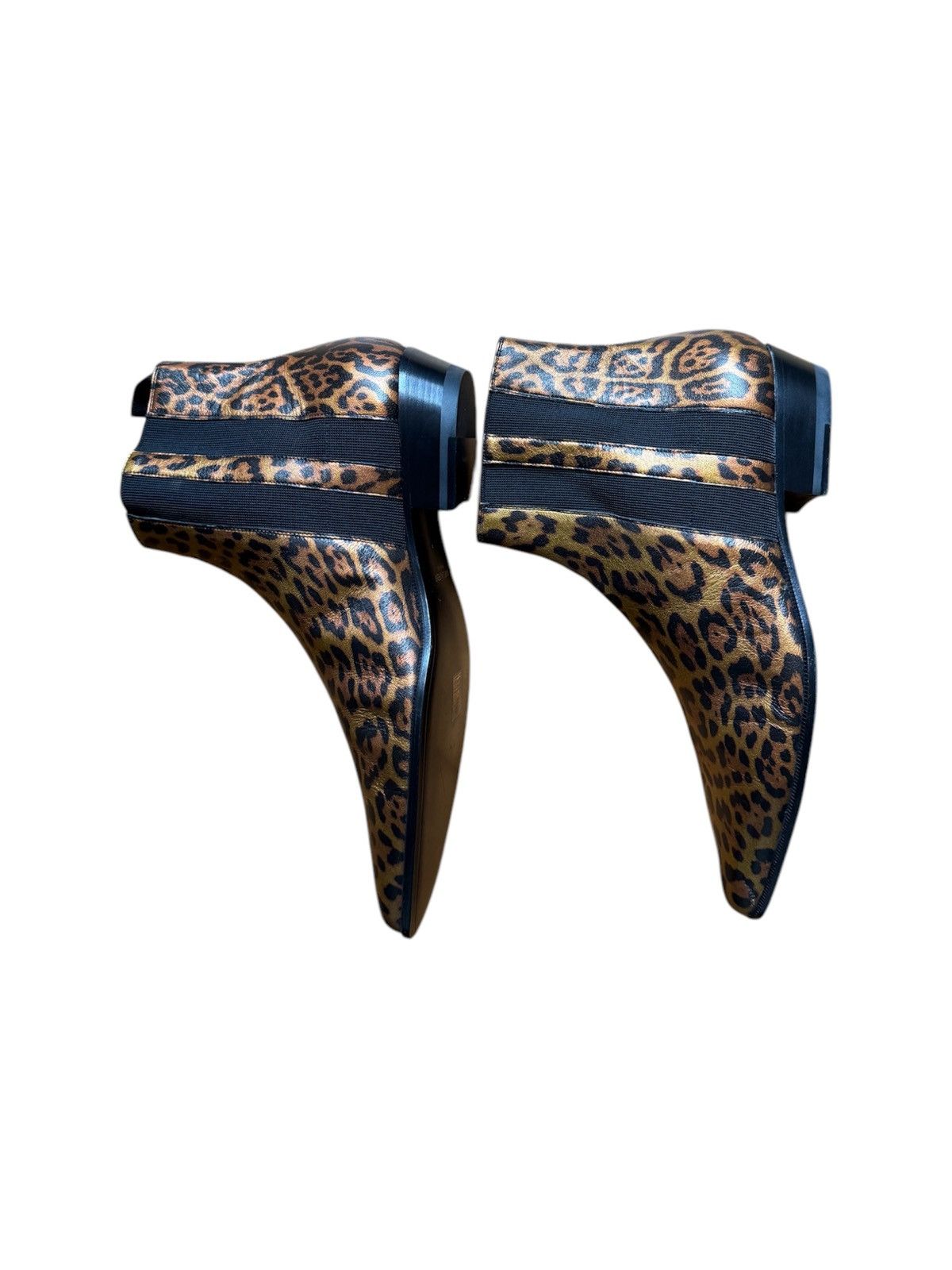 Saint Laurent Paris Runway Leather Cheetah Print Boots x Hedi Slimane Size US 10 / EU 43 - 3 Thumbnail