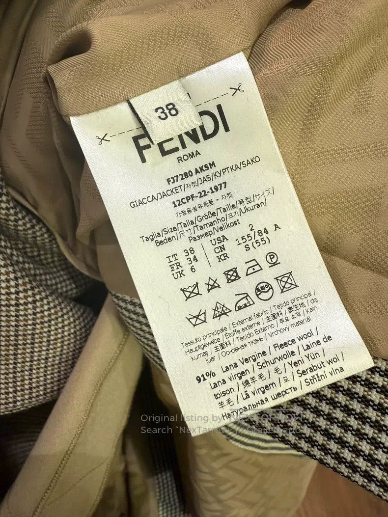 Fendi Fendi Houndstooth Suit Three-Piece Set Size XS / US 0-2 / IT 36-38 - 5 Thumbnail