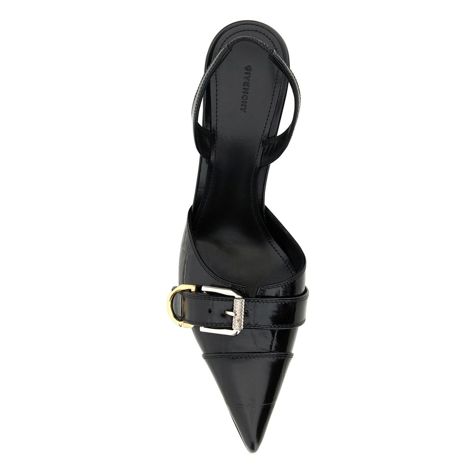 Givenchy GIVENCHY Voyou Black Leather 75mm Heel Pumps New & Authentic Size US 8 / IT 38 - 4 Thumbnail