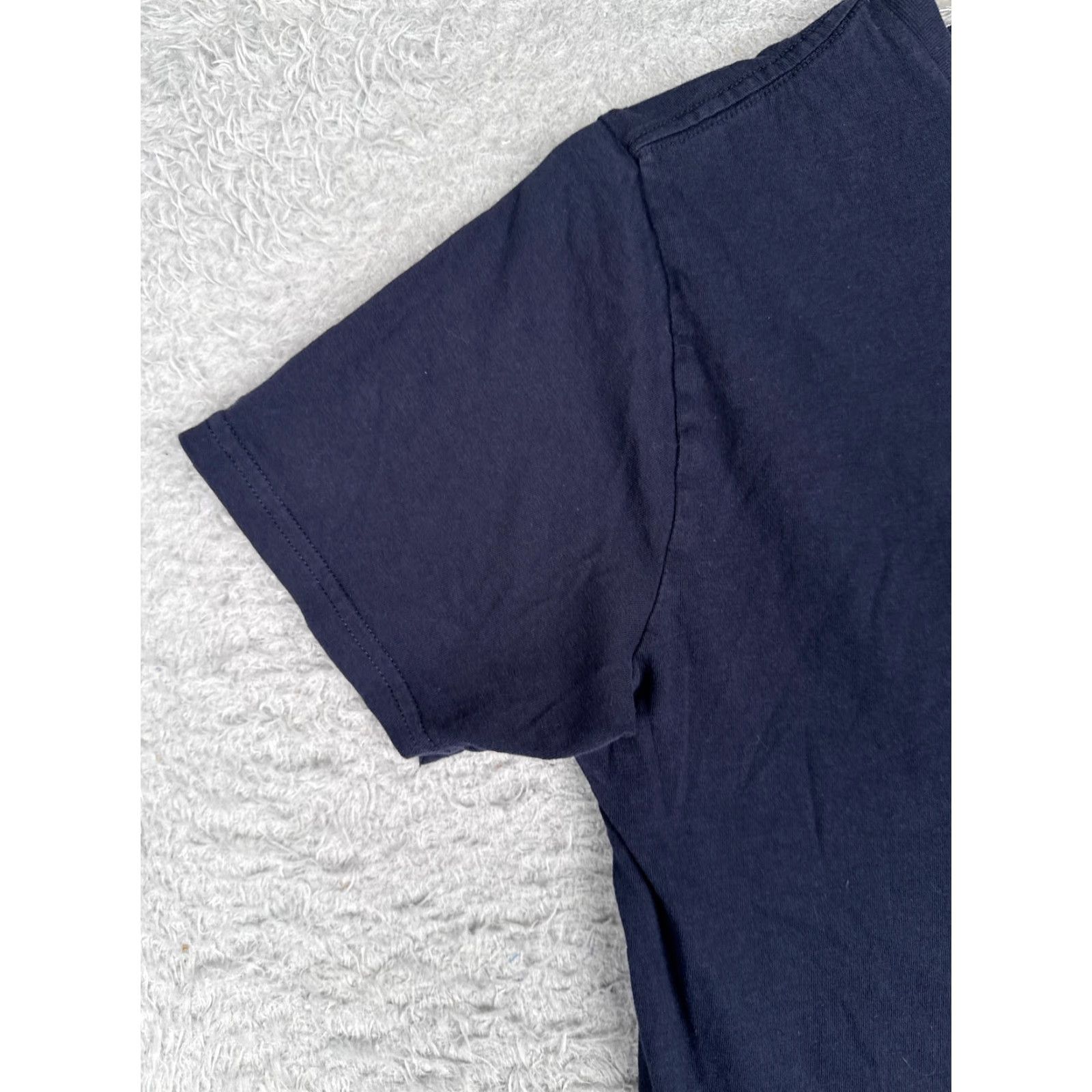 Tommy Hilfiger Tommy Hilfiger Shirt Women L Blue V-Neck Short Sleeve 100% Cotton Size L / US 10 / IT 46 - 3 Thumbnail