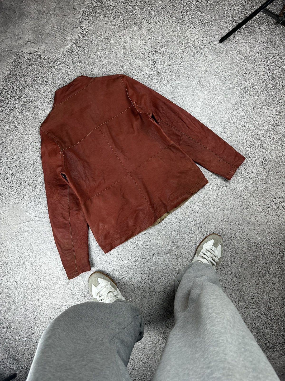Genuine Leather Double-Sided Leather Jacket Diesel Style Reversible Faded Size M / US 6-8 / IT 42-44 - 6 Thumbnail