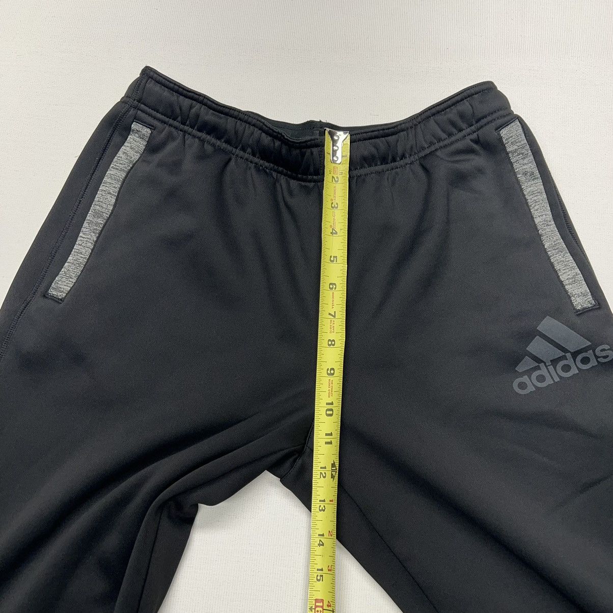 Adidas Adidas Sweat Pants Black Climawarm Fleece Lined Zip Ankle Size US 32 / EU 48 - 20 Thumbnail