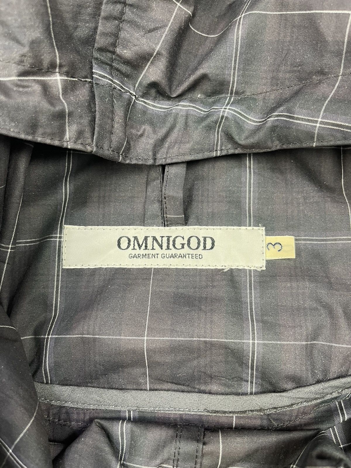 OMNIGOD Vintage OMNIGOD ANORAK Checkered Half Zipper Raincoat Size US M / EU 48-50 / 2 - 9 Thumbnail