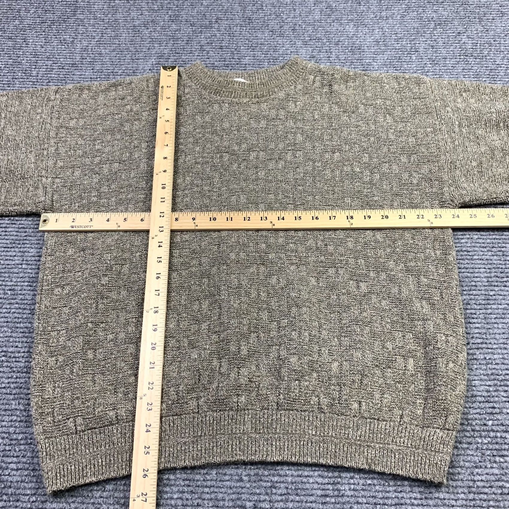 Vintage VINTAGE Cricketeer Knit Sweater XL Crew Neck 100% Cotton Brown Men Pullover 90s Outdoor Size US XL / EU 56 / 4 - 4 Thumbnail