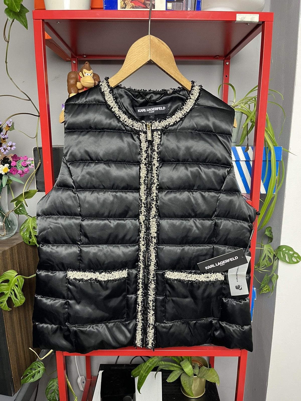 Japanese Brand × Karl Lagerfeld Vintage y2k Karl Lagerfeld puffer vest Size L / US 10 / IT 46 - 1 Thumbnail