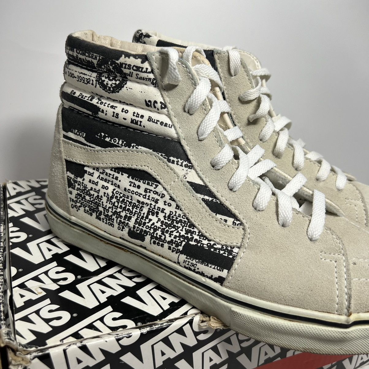 Supreme × Vans × Vintage Supreme x Vans SK8 Hi FBI Classified White 2004 RARE w/ Box Size US 9.5 / EU 42-43 - 5 Thumbnail