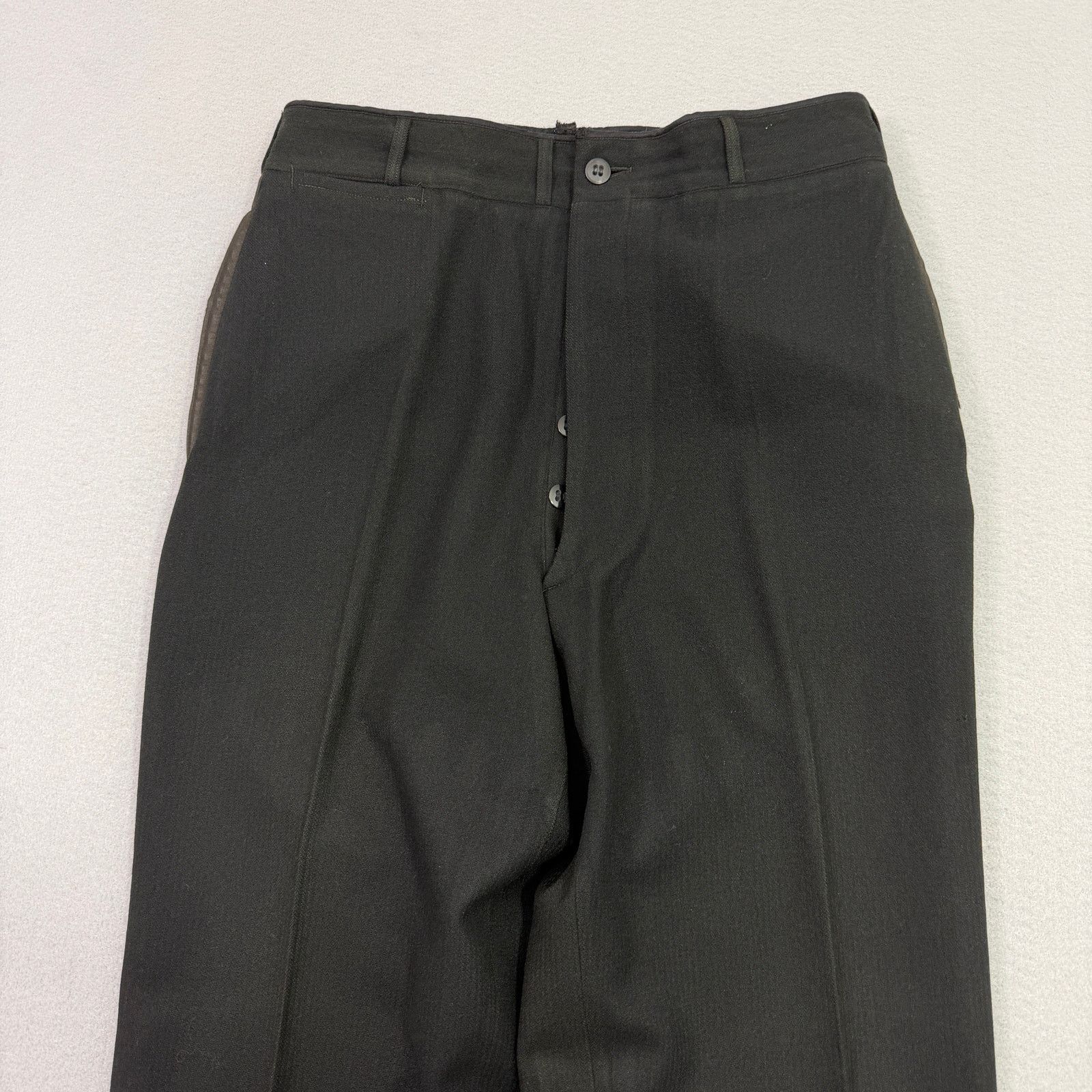 Vintage Vintage Military Army Trousers Mens 30x28 Black Button Size US 30 / EU 46 - 2 Thumbnail