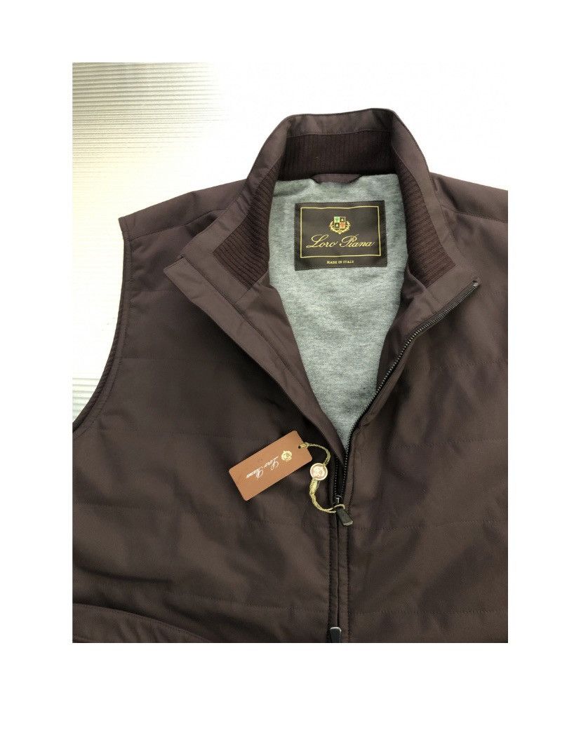 Loro Piana Loro Piana 🇮🇹 maroon cashmere goatskin stormsystem vest NWT Size US XL / EU 56 / 4 - 3 Thumbnail
